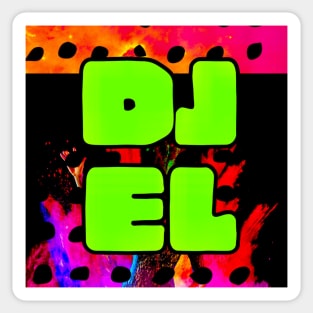 DJ EL BRINGS THE BEATS Sticker